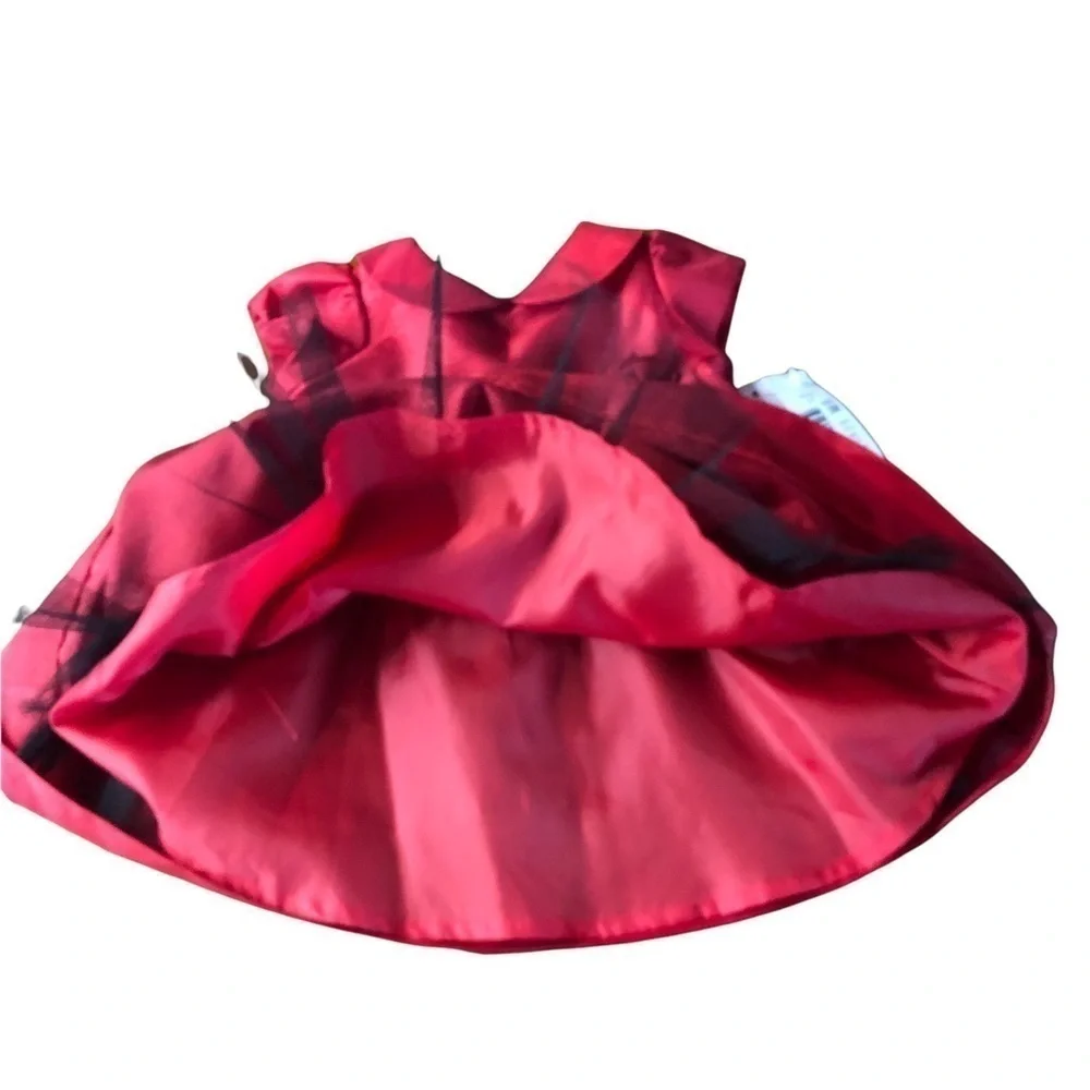 EDGEHILL COLLECTION - INFANT GIRLS RED FORMAL DRESS SIZE 3 MONTHS NWT